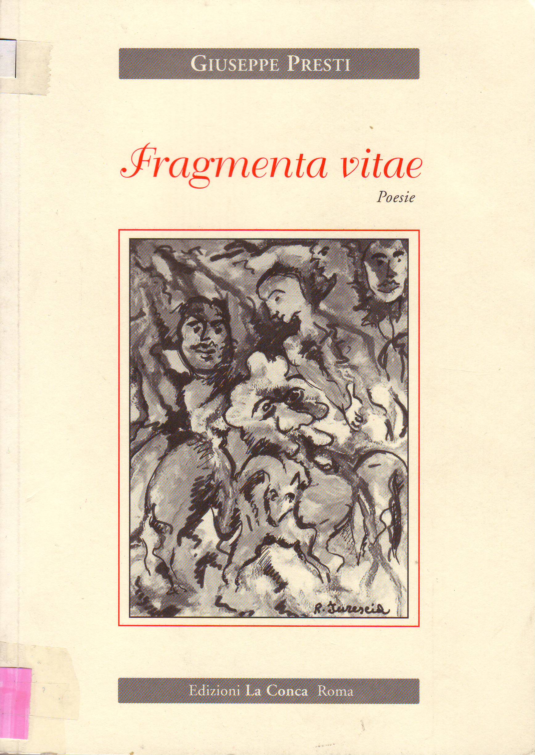 Copertina del libro Fragmenta vitae